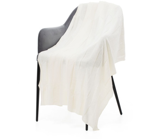 Плед Rombus, молочно-белый