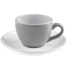 Чайная пара Cozy Morning, серая с белым