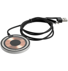 Магнитное зарядное устройство Cooper Rond, 15 Вт, серебристое