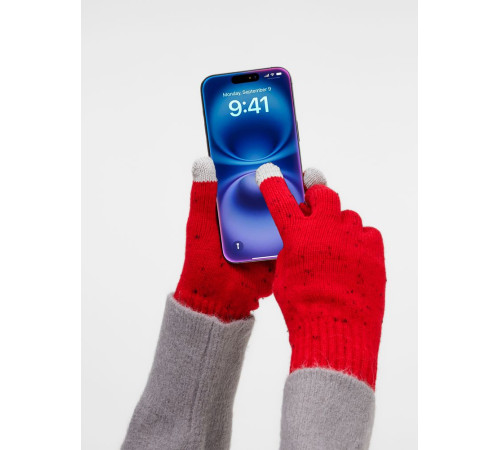 Перчатки сенсорные Spotti Senso, красные