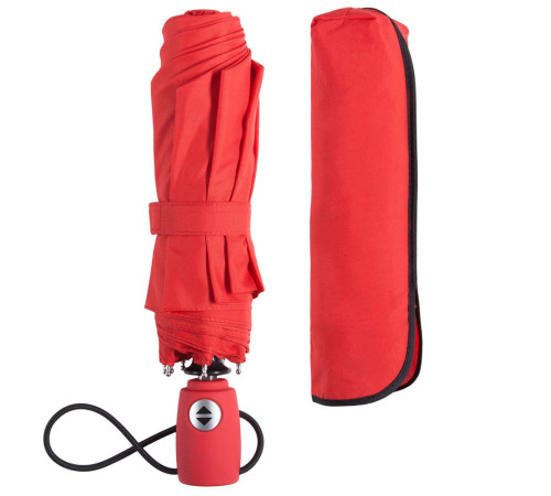 Зонт складной AOC, красный