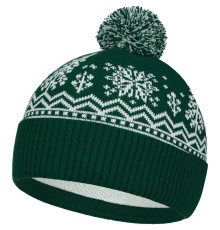 Шапка Elnik, зеленая с молочно-белым