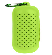 Охлаждающее полотенце Narvik в силиконовом чехле, зеленое яблоко