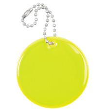 Светоотражатель Spare Care, круг, желтый неон