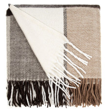 Плед Edinburgh, бежево-коричневый