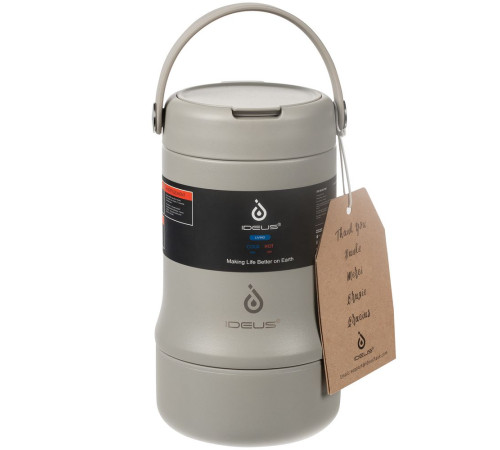 Термос для еды Tabenodo, серый