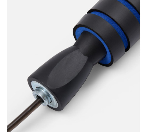 Беспроводная скакалка Silentino, черная с синим