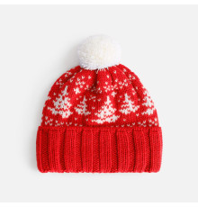 Шапка Holidale, красная с молочным