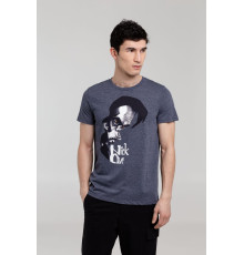 Футболка «Меламед. Nick Cave», темно-синий меланж