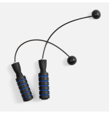Беспроводная скакалка Silentino, черная с синим