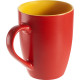 Кружка Bright Tulip, матовая, красная с желтым