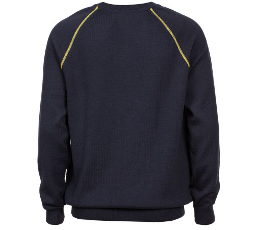 Джемпер Stitch с контрастной отделкой, синий с зеленым