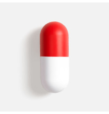 Сквиши-антистресс «Пилюля», белый с красным