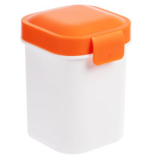 Ланчбокс для снеков Lunch Crunch, белый с оранжевым