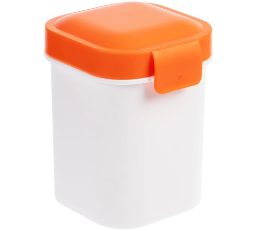 Ланчбокс для снеков Lunch Crunch, белый с оранжевым