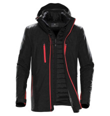 Куртка-трансформер мужская Matrix, черная с красным