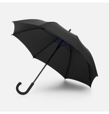 Зонт-трость Hidecolor с цветными спицами, черный с синим