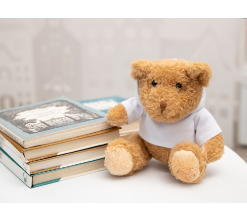 Мягкая игрушка «Мишка Cuddleton» в белом худи