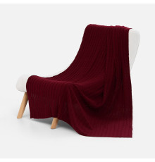 Плед Tressa, красный (бордовый)