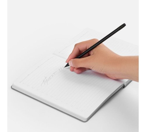 Карандаш простой Hand Friend с ластиком, черный