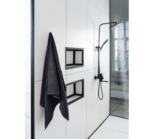 Полотенце Farbe, большое, темно-серое