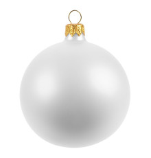 Елочный шар Gala Matt в коробке, 8,5 см, белый