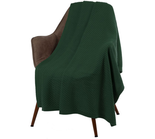 Плед Sheerness, темно-зеленый