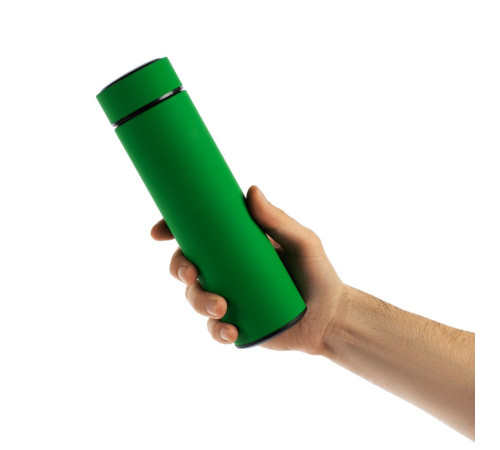 Термос с ситечком Percola, зеленый