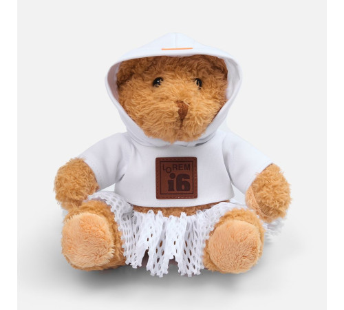Мягкая игрушка «Мишка Cuddleton» в белом худи