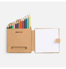 Набор цветных карандашей с блокнотом Pencilvania Traveler