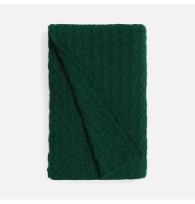 Плед Braidera, темно-зеленый (хвойный)