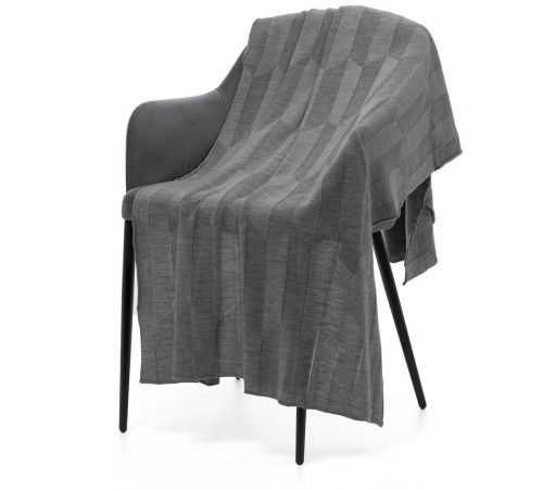 Плед Rombus, серый меланж