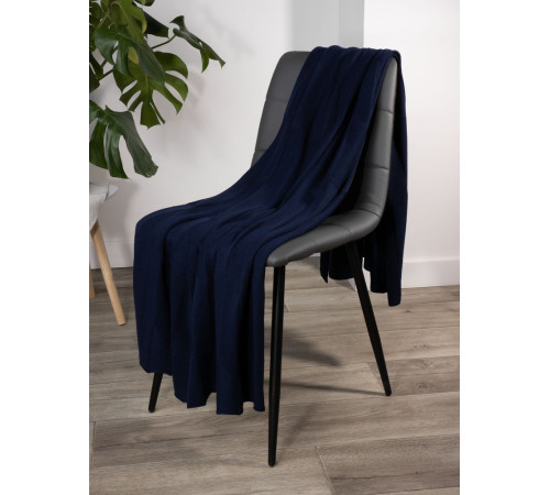 Плед Rombus, темно-синий (сапфир)