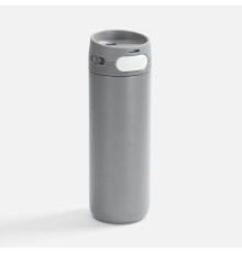 Термостакан X1 с цветной кнопкой, серый с белым