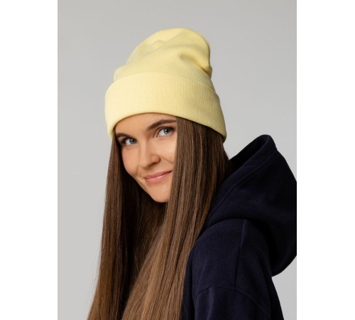Шапка Real Talk, светло-желтая (нарцисс)