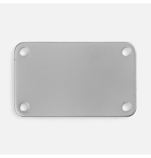 Шильдик металлический Furo, серый металлик
