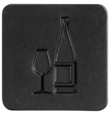 Шильдик на резинку Band, вино