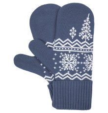 Варежки Elnik, серые с молочно-белым