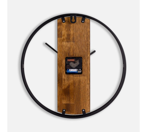 Часы Woodix, черные с коричневым