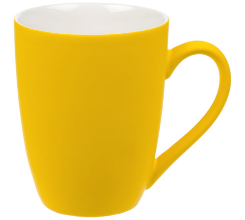 Кружка Good Morning с покрытием софт-тач, желтая