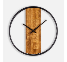 Часы Woodix, черные с коричневым