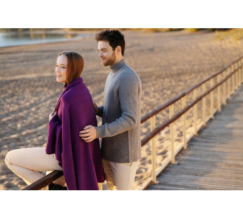 Флисовый плед Warm&Peace, розовый (коралловый)