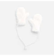 Подвеска на елку «Вьюжка», варежки, белая