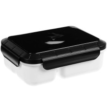 Ланчбокс Cibus с аккумулятором холода, белый с черным