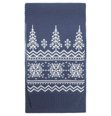 Шарф Elnik, серый с молочно-белым