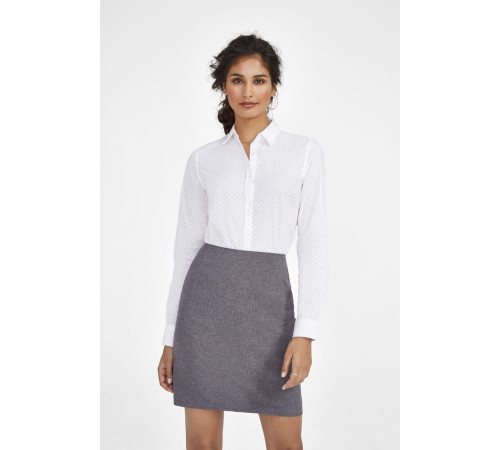 Рубашка женская Becker Women, белая с темно-синим