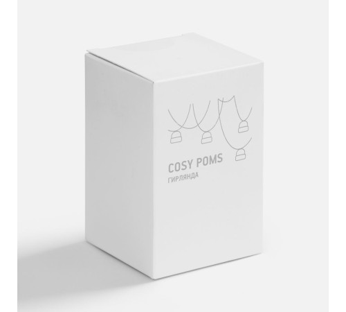 Гирлянда Cosy Poms, синяя