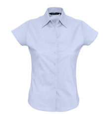 Рубашка женская с коротким рукавом Excess, голубая