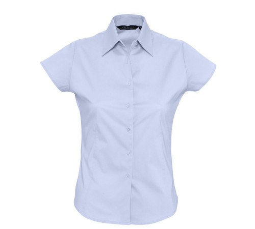 Рубашка женская с коротким рукавом Excess, голубая