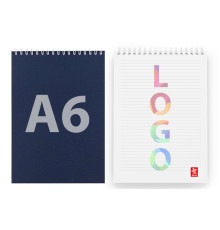 Блокноты А6 на пружине с полноцветным блоком